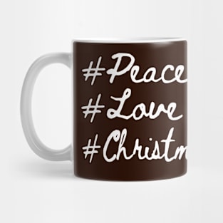 Love peace Christmas Mug